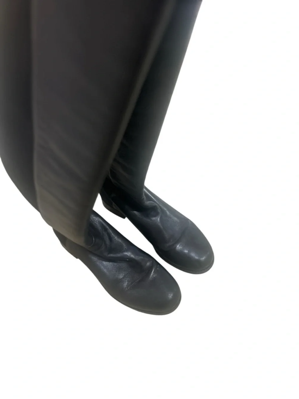 Stuart Weitzman Black Over-the-Knee Leather & stretch Boots size 6 5